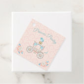 Koninklijke Sprookjes Prinses Koets Rozen Bedankjes Labels (In situ)