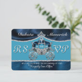 Koninklijke Sprookjes RSVP Kaart (Staand voorkant)