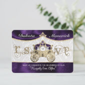 Koninklijke Sprookjes RSVP Kaart (Staand voorkant)