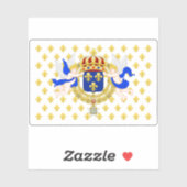 Koninklijke Standaard van de koning van Frankrijk  Sticker (Vel)