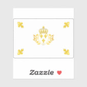 Koninklijke Standaard Vlag van Frankrijk (1814-183 Sticker (Vel)