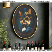 Koninklijke Steampunk Yorkshire Terrier EF4L Decou Tissuepapier