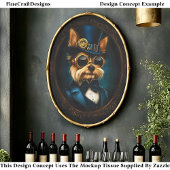 Koninklijke Steampunk Yorkshire Terrier EF4R Decou Tissuepapier