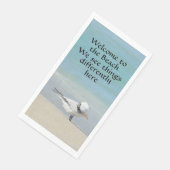 Koninklijke Stern Welkom op het Strand Fotografie Servet (Hoek)