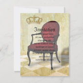 Koninklijke Stoel en Kroon Kaart (Voorkant)