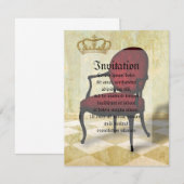 Koninklijke Stoel en Kroon Kaart (Voorkant / Achterkant)