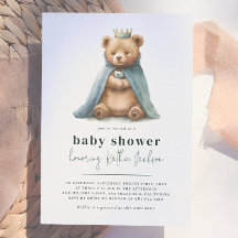 Koninklijke teddybeer Kleine Prins Jongen Baby Bor