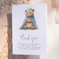 Koninklijke teddybeer prins jongetje baby shower