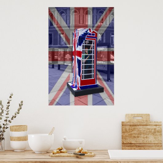 Koninklijke telefooncel poster (Keuken)