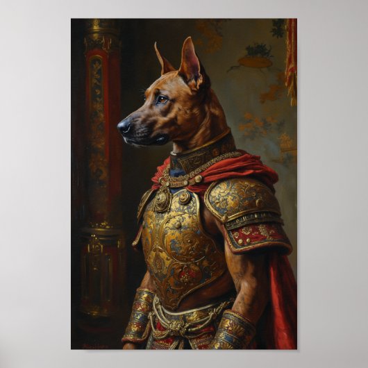 Koninklijke Thaise Ridgeback Portret Poster (Voorkant)
