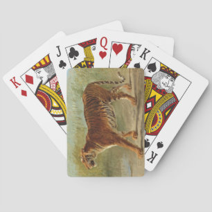 Koninklijke Tijger Mars (door Rosa Bonheur) Pokerkaarten