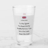 Koninklijke Toast Funny Novelt Glas  (Voorkant)