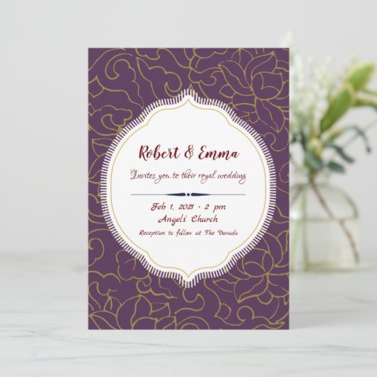 Koninklijke Trouw Uitnodiging (Staand voorkant)