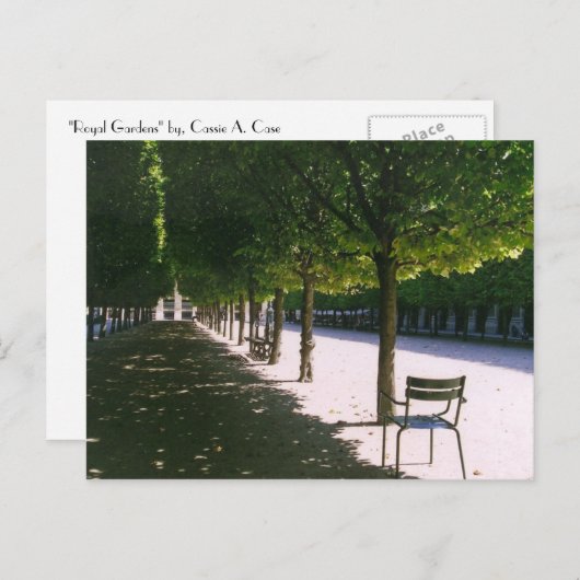 Koninklijke tuinen briefkaart (Voorkant / Achterkant)