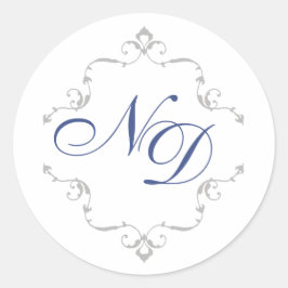 Koninklijke Turkse trouwstickers Ronde Sticker