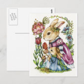 Koninklijke Tutor - Princess Rabbit Art Briefkaart (Voorkant / Achterkant)