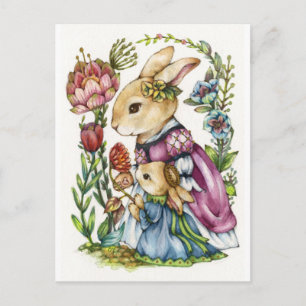 Koninklijke Tutor - Princess Rabbit Art Briefkaart