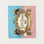 Koninklijke Tweeling Afrikaanse Prins|Prinses Roze Wandkleed (Voorkant)