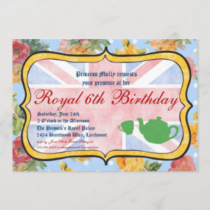 Koninklijke uitnodiging van British Birthday Party