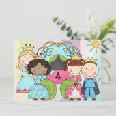 Koninklijke Uitnodiging van de prinses van Birthda (Staand voorkant)