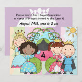 Koninklijke Uitnodiging van de prinses van Birthda (Voorkant / Achterkant)