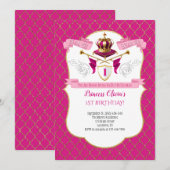 Koninklijke uitnodiging van prinses Birthday (Voorkant / Achterkant)