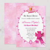 Koninklijke uitnodiging van prinses Birthday (Voorkant / Achterkant)