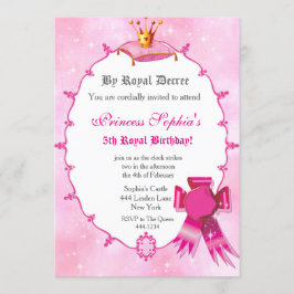 Koninklijke uitnodiging van prinses Birthday