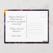 💜 💛koninklijke uitstraling: Mardi Gras Majesteit Briefkaart (Achterkant)