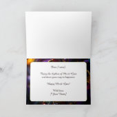 💜 💛koninklijke uitstraling: Mardi Gras Majesteit Kaart (Binnen)