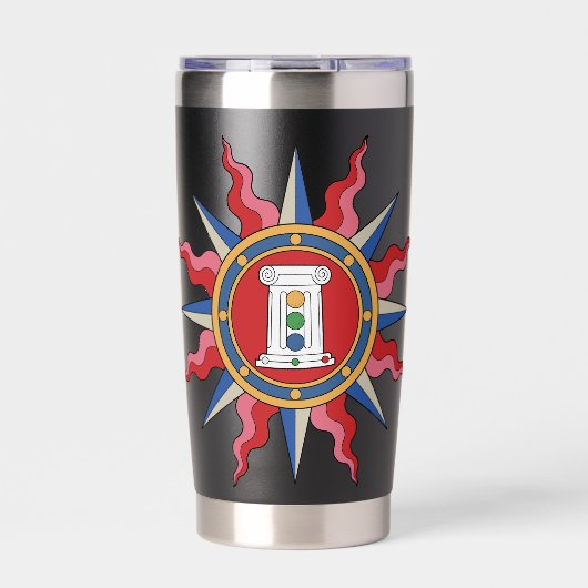 Koninklijke Universiteit van de Midrealm Tumbler Geïsoleerde Drinkbeker (Voorkant)