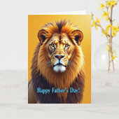 Koninklijke Vaderdag Leeuw Kaart (Gele Bloem)