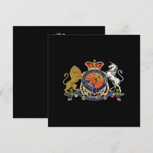 Koninklijke van het Embleem ~- Uitnodigingen (Voorkant / Achterkant)