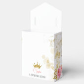 Koninklijke verjaardag van de roze prinses bedankdoosjes (Geopend)