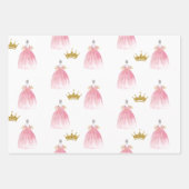 Koninklijke verjaardag van de roze prinses inpakpapier vel (Voorkant 2)