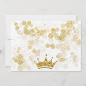 Koninklijke verjaardag van de roze prinses kaart (Achterkant)