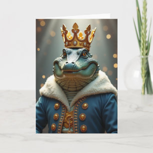 Koninklijke Verjaardags Reptiel Portretkaart Kaart