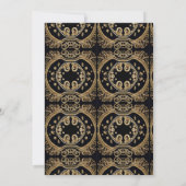 Koninklijke Verjaardagsfeest Kroon Sierlijke Uitno Kaart (Achterkant)