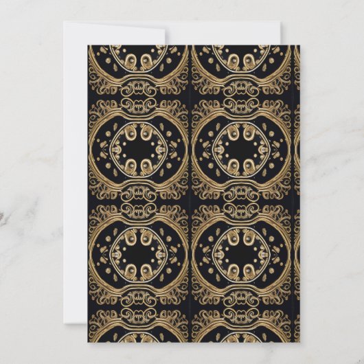 Koninklijke Verjaardagsfeest Kroon Sierlijke Uitno Kaart (Achterkant)