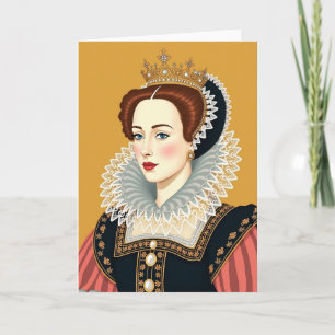 Koninklijke Verjaardagskaart voor een Koningin Kaart