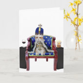 koninklijke verjaardagskat kaart (Gele Bloem)