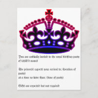 Koninklijke verjaardagsuitnodiging