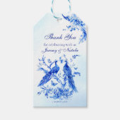 Koninklijke Victoriaans waterverf bruiloft met bla Cadeaulabel (Voorkant)