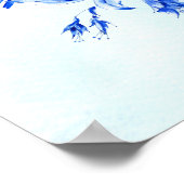 Koninklijke Victoriaans waterverf bruiloft met bla Poster (Hoek)