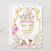 Koninklijke Vijfjarige Verjaardag van een Prinses Kaart (Voorkant)