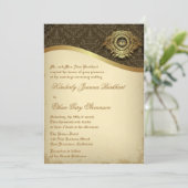 Koninklijke Vintage - huwelijksuitnodiging Kaart (Staand voorkant)