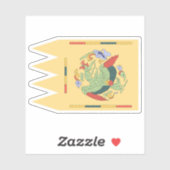 Koninklijke vlag van Goryeo (Bong-gi) Sticker (Vel)