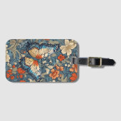 Koninklijke Vlinder Te midden van William Morris B Bagagelabel (Voorkant (horizontaal))