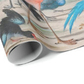 Koninklijke Vogel Landschap Cadeaupapier (Rol Hoek)