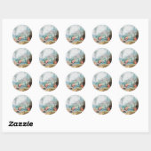 Koninklijke Vogels Ronde Sticker (Vel)